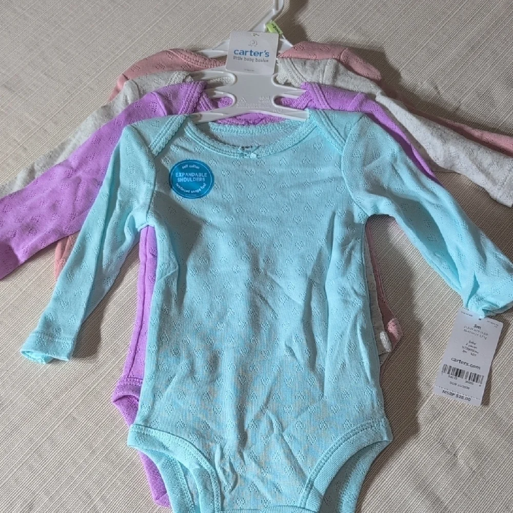 Carter's Long Sleeve Baby Girl Bodysuits